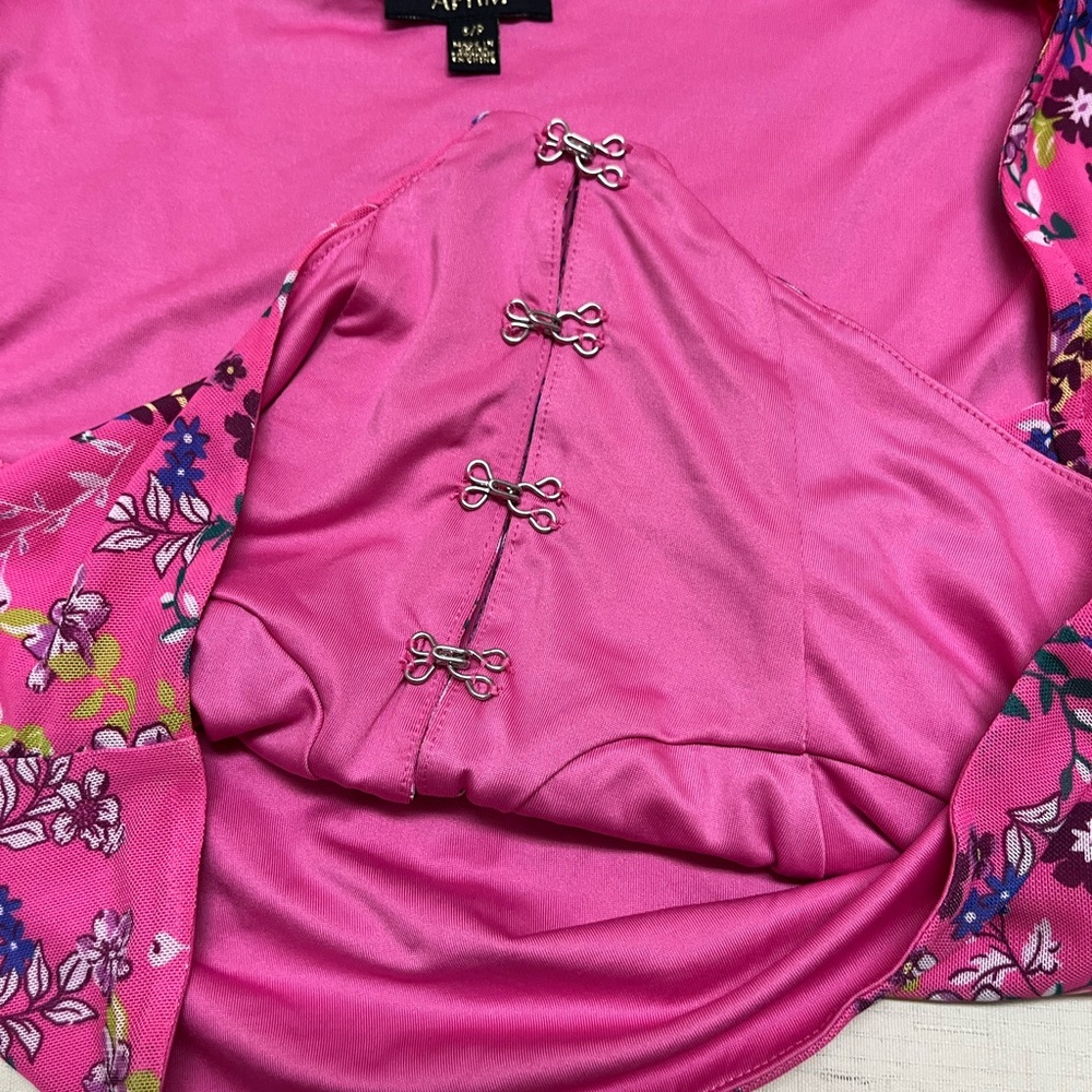 AFRM S pink Myla Corset Crop Top - Picture 6 of 13